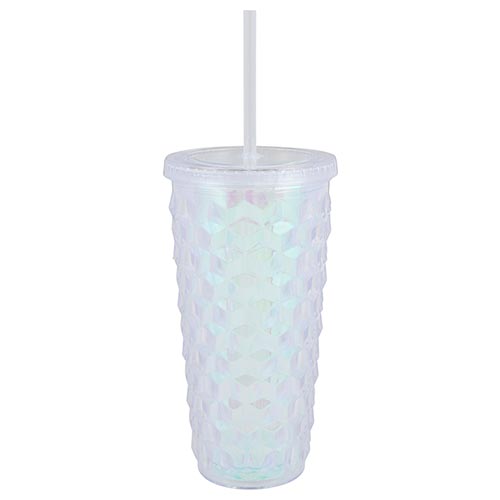 Double-Wall Faceted Lid Water Bottles